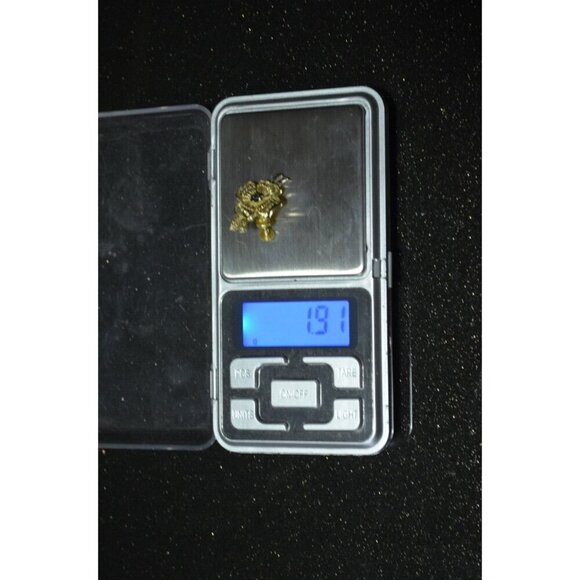 Poppy Earrings & Necklace Matching Set Silver Utika Marking Gold Tone Filigree - Picture 7 of 8